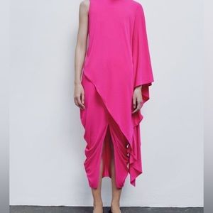 Zara NWT Draped Side Skirt.